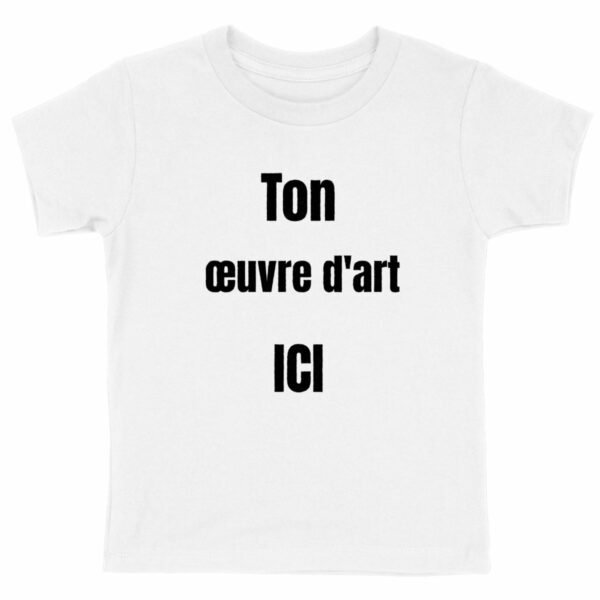 T-shirt personnalisé | Enfant | 100 % coton bio | ARTLINE – Image 3